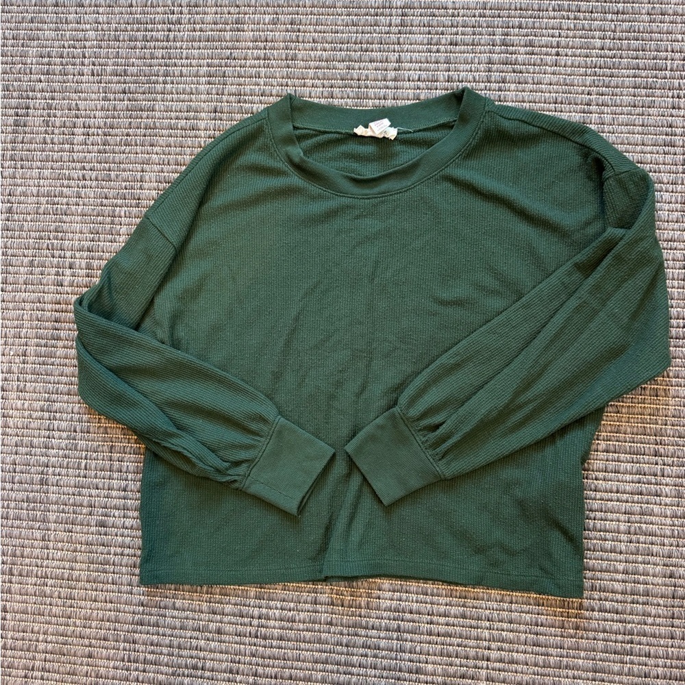 Madewell Forest Green Knit Top